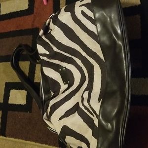 Lancome Zebra Print Big Purse